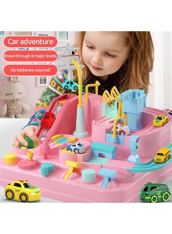 Vixplorn Children's race track toys, car toys for boys and girls over 3 years old, toddler car adventure toys, children's educational games, suitable as gifts for birthdays, Eid al-Fitr, school opening, Ramadan and other festivals - Image 5